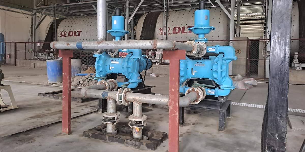 Industrial diaphragm pump from Cognito designed for energy-efficient, leak-free operation in manufacturing environments.