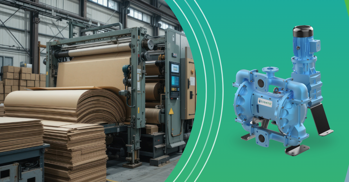 Electric double diaphragm pump with float switch control for corrugated packaging wastewater sump transfer