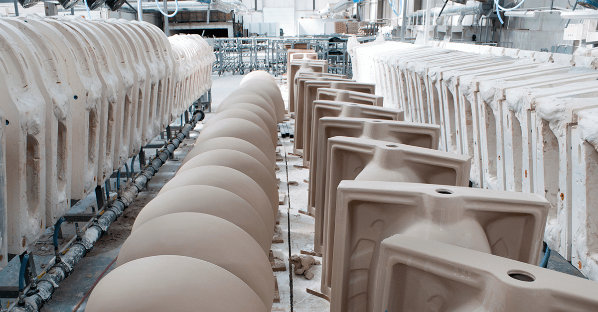 Ceramics manufacturing application where electric diaphragm pumps are used